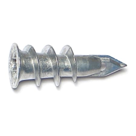 Midwest Fastener Screw Anchor, 1-1/4" L, Steel, 100 PK 09748